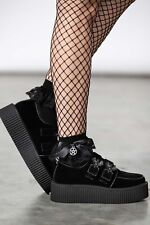 Killstar Plateauschuhe - Obsidiana Creepers Gothic Fledermaus Pentagramm
