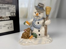 Goebel Figur Schneemann Ein Rübchen für Dich Porzellan 12 cm. Top Zustand  