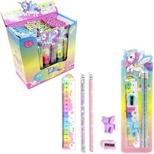 Schulsachen-Set mit Einhorn-Motiv
