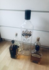 Smirnoff Black Vodka Dekoration Showflasche 5 Liter Leer Glas Dummyflasche XXL