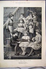 Original alter antiker Druck