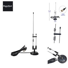 VHF Uhf 2M/70Cm Dualband Mobilfunkantenne Magnetfußantenne - Pl259 Stecker Mi...