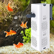 Aquarium Innenfilter Aquarium Pumpe für Aquarium bis 200 Liter Filter 6W 500L/h