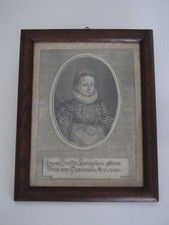 Kupferstich von 1612: Regina von Khevenhüller (1569-1624) v. Thannhausen