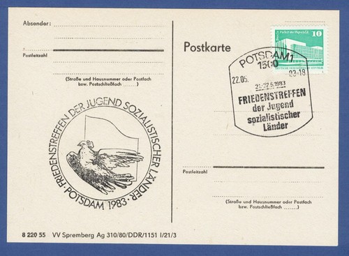 Ddr postkarte mit - ddr-postkarte,