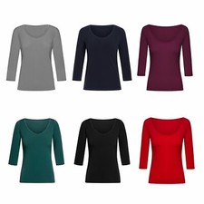 Tanzshirt Damen Salsa Standard Tanz Trainings Shirt Rumpf RU3774 Sandino Halbarm