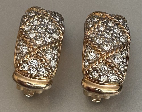 Swarovski goldfarbene ohrclips - swarovski,