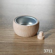 Teelichthalter Holz Lichtertülle Teelicht rund Kerzenhalter gedrechselt Tülle