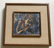 Vintage Gemälde von Kwesi