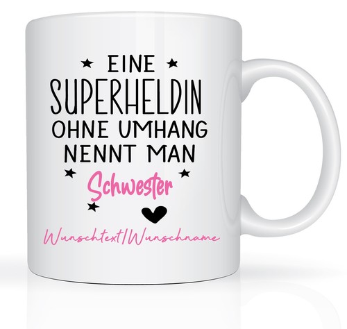 Schwester tasse motiv - tasse,