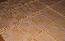 Alte Damast Tischdecke