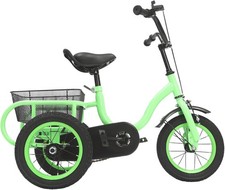12 Zoll 3 Räder Dreirad Kinderfahrräder für Jungen/Mädchen Single Speed Dreirad