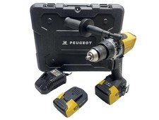 Bürstenloser Schlagbohrschrauber Peugeot EnergyDrill-18VPBL2 85 Nm BESCHÄDIGT