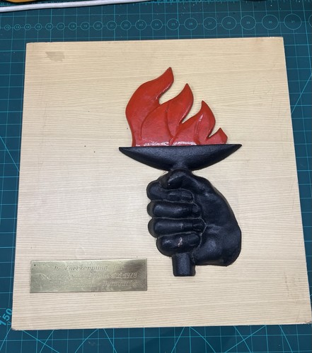 Gusseisen relief plakette 1978 - gusseisen,