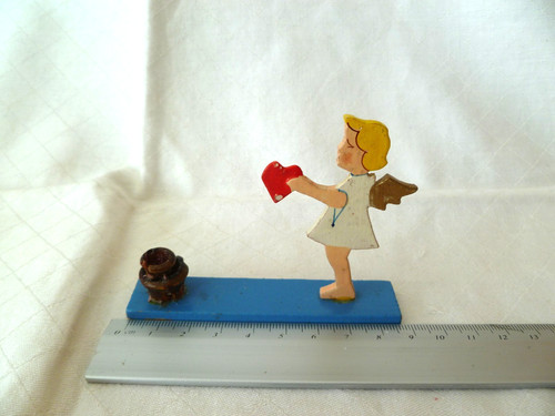 Kleine alte figur engel mit - figur,