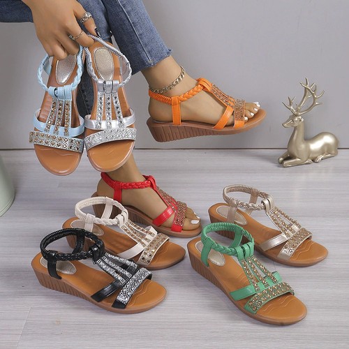 Modische damen strandsandalen - modische, damen-strandsandalen