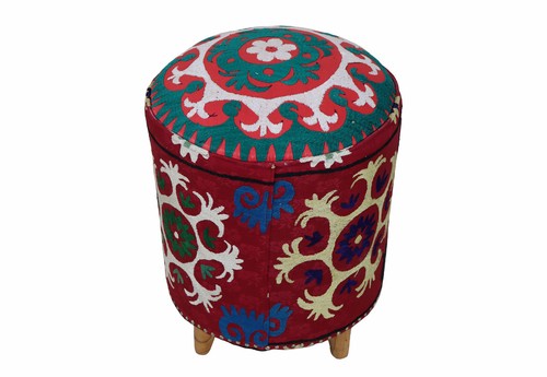Vintage orient suzani - vintage, hocker