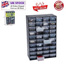 Eleganter Kunststoff-Aufbewahrungsschrank mit 40 Schubladen, kompakt & langlebig für Haus & Garage