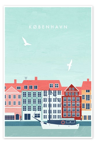 Poster kopenhagen katinka - kopenhagen,