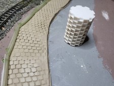 Strukturrolle groß mit Betonplatten Muster, Spur N und andere