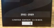 U2 The Singles-Collection 1981-1989 Limited Edition 12CD Box NUMMER 6 !!! No 6