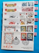 Briefmarken Malta Umschlag SMOM Souverän Military FDC Rhodos Ersttag 1968
