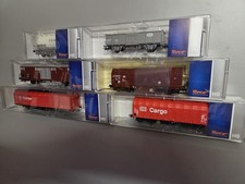 ROCO H0 6x Güterwagen Cargo SBB DB Epoche 5 / 6 OVP aus meiner Sammlung