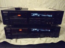 2x Kenwood Tapedeck KX-9010, 1x Fernbedienung, 1x Original Bedienungsanleitung