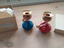 Erzgebirge Kerzenleuchter Paar