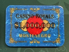 James Bond Plaque Poker Casino