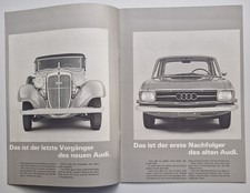 AUDI Katalog, WB 5759, September 1965, zur IAA, PERFEKT