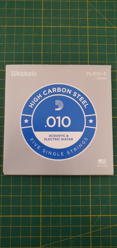 Daddario pl010 high - daddario, carbon