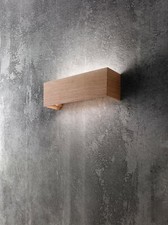 FABAS LUCE LED Wandleuchte Lampe Badia 3383-21-215  Holz eichefarben up&down