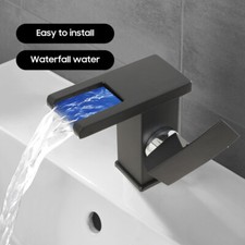 LED Bad Wasserhahn Schwarz