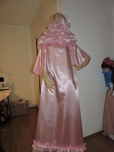 Sissy satin rosa nylon - satin,