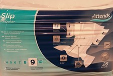 Neu Attends slip Regular Klettverschluss Windeln, M, Saugstärke 9,  28 Stck.