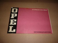 Opel Commodore Betriebsanleitung 1970