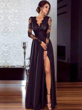 Damen Party Kleid Spitze