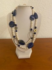 Halskette Lapislazuli Perlen
