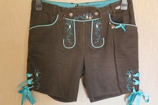 Spieth & Wensky Damen Trachtenlederhose kurz/ Shorts Gr. 38 Landhausllok schön