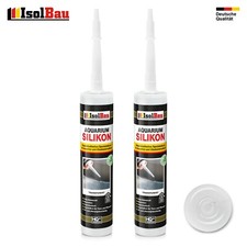 Aquarium Silikon Transparent 2x300ml Aquarium Süß/Meerwasser Kleber Glassilikon