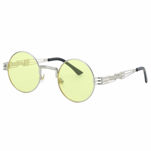 Sonnenbrille runde gelbe