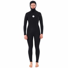 Rip Curl Dawn Patrol Hood Steamer Damen-Fullsuit Neoprenanzug Neoprener Schwarz