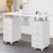 Maniküretisch Nageltisch Nagelstudio Manikürtisch mit Staubabsaugung 8 Schublade
