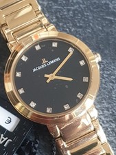 Jacques Lemans Milano Armbanduhr * 1-1842.K Ip-Gold Vergoldet Ungetragen Neu