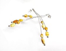 Bernstein Ohrstecker Silber