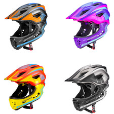 ROCKBROS Kinder Fahrradhelm Kinderhelm Abnehmbar Integriert SchutzHelm 48-57cm