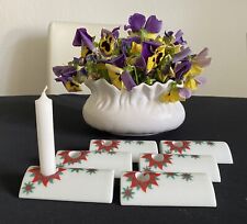 6 Kerzenständer Kerzenleuchter mit Kerzen Porzellan - Funny Design 70er Vintage