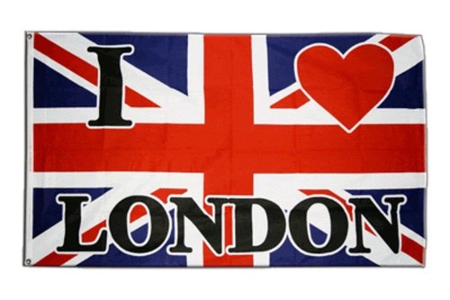 Fahne großbritannien love - großbritannien, i