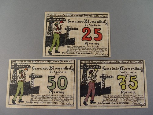389 notgeld 3x gutschein - 389.,